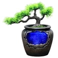 thumbnail image 5 of Water Fountain LED Light Tabletop Resin Rockery Fengshui Waterfall Indoor Decor, 5 of 11