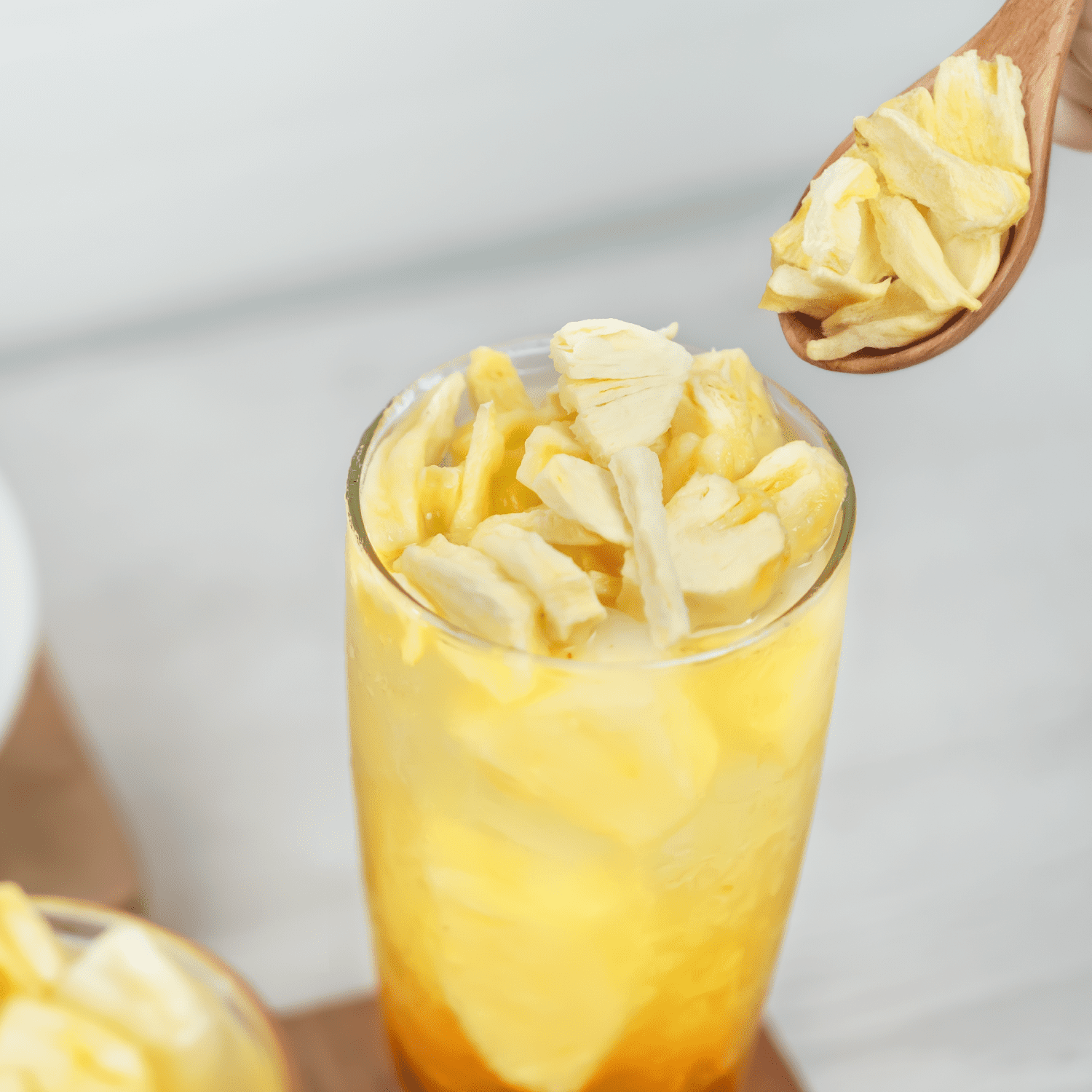 [12 Pack] Tea Zone Freeze-Dried Pineapple, Diced - 1.76 oz Each