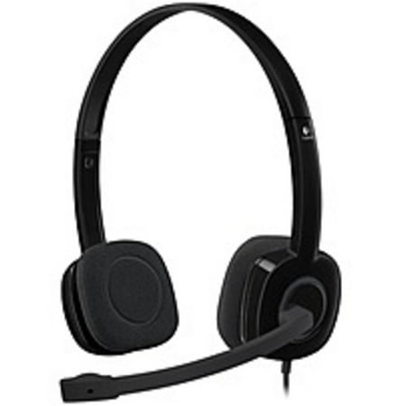 Used Logitech Stereo Headset H151 - Stereo - Mini-phone - Wired - 22 Ohm - 20 Hz - 20 kHz - Over-the-head - Binaural - Supra-aural - 5.91 ft Cable - Noise Canceling - Black
