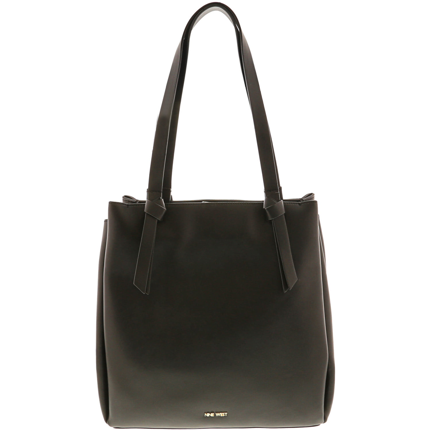 Nine West Women's Aury Tote Leather Shoulder Bag - Black / | Walmart Canada
