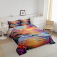 thumbnail image 3 of Erosebridal Ocean Beach Bedding Twin Comforter Set,Pink Flower Down Comforter,Summer Holiday Decor,Reversible,Lightweight,2-Piece, 3 of 8