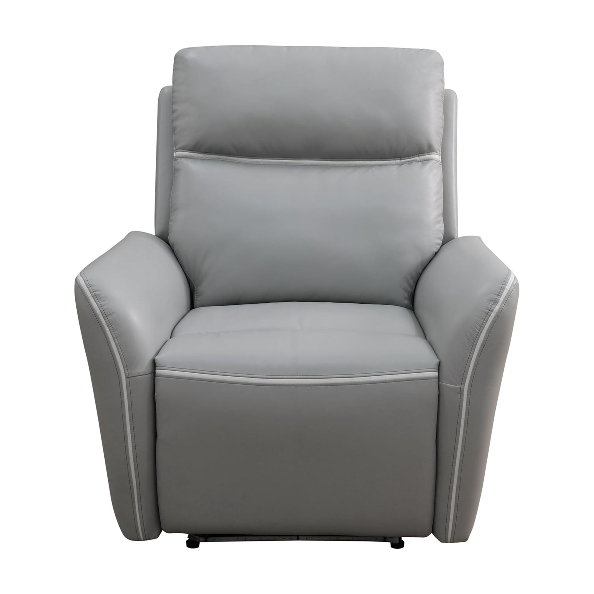 Gewnee Power Reclining Multifunctional Chair, Air Leather, Adjustable Reclining Angle, for Living Room,Silver Gray