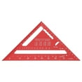 thumbnail image 2 of 7 Inch Aluminum Alloy Rafter Square Carpenter Square Triangle Ruler with Matte Finish Etched Markings for Woodworking Framing Saw Guide, 2 of 7