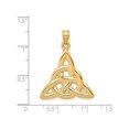 thumbnail image 2 of 14K Yellow Gold Polished Trinity Pendant Necklace with Chain, 2 of 4
