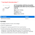 thumbnail image 2 of A/C Accumulator with Hose Assembly - Compatible with 2005 Ford Five Hundred 3.0L V6, 2 of 2
