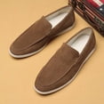 thumbnail image 4 of Men's Suede Loafers Slip-On Casual Shoes Soft Flat Sole Comfortable Driving Office Shoe, 4 of 7