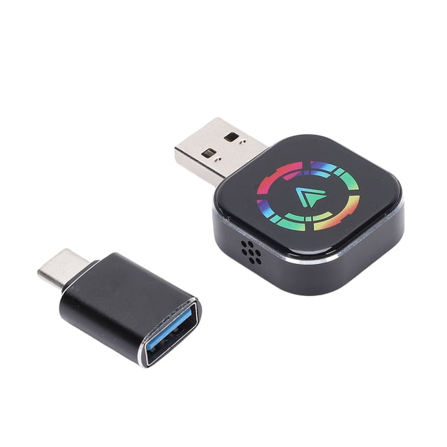 Adaptador Inalámbrico Para Coche, Inicio Rápido 2 En 1 Dongle Inalámbrico Para Coche Plug And Play Para Vehículo