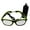 Fluorescent Green, variant on LED EL Wire Glasses Light Up Glow Sunglasses Eyewear Shades for Nightclub Party