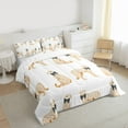 thumbnail image 3 of Feelyou Bowknot Cheetah Kid Queen Comforter Set, Leopard Bedding Comforter Set, 3pcs, 3 of 8
