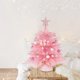 thumbnail image 5 of Árbol de Navidad SY CRAFT mini rosa con luces y adornos, 5 of 8