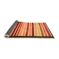 thumbnail image 2 of Ahgly Company Indoor Square Abstract Orange Modern Area Rugs, 8' Square, 2 of 4