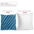 thumbnail image 3 of Nestl Velvet Throw Pillow Covers Solid Square Soft Decorative Pillow Cover for Sofa, 22" x 22", Blue Heaven, Pack of 2, 3 of 8