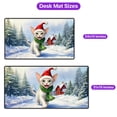 thumbnail image 5 of Hello Winter Devon Rex Frosty Morning Walk Welcome Snowy Christmas Desk Mat Full Keyboard Mouse Pad Cat Lover Kitten Owner Gifts Large Mousepad - 02018, 5 of 5