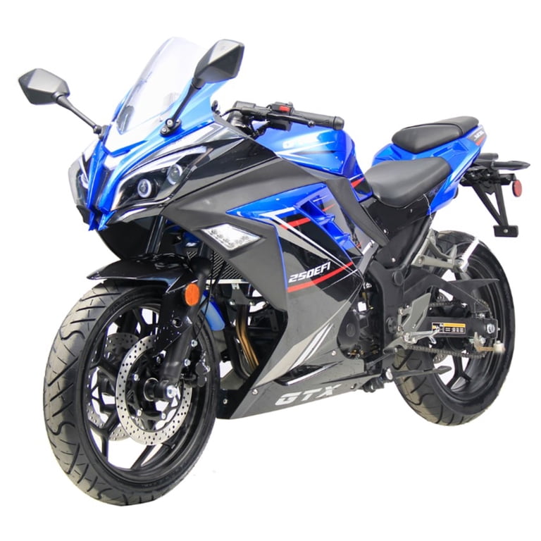 Vitacci GTX-250 Black Motorcycle | EFI Manual 5 Speed - Walmart.com