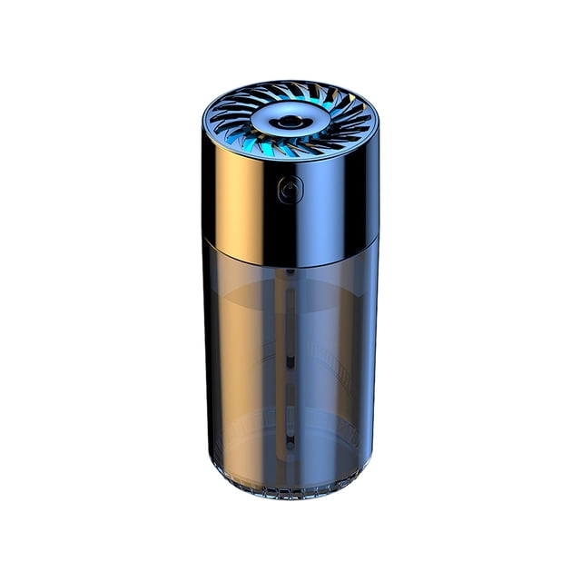 Humidificador de aire para dormitorio, escritorio, aromaterapia, montado en vehículo, luz colorida, pulverizador de reposición de agua.