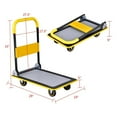 thumbnail image 2 of Rolling Platform Cart, Folding Flatbed Cart for Heavy Loading, 330 Weight Capacity, 2 of 5