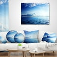thumbnail image 3 of Designart Blue Caribbean Sea and Perfect Blue Sky - Seascape Throw Pillow - 18x18, 3 of 4