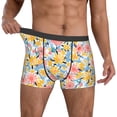 thumbnail image 2 of Kdxio Men's Boxer Briefs with Watercolor Wildflowers Print - Comfortable and Breathable Underwear for Everyday Wear, 2 of 7