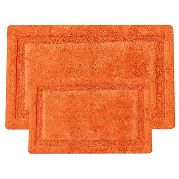 Queenzliving Set Of 2 Bath Rugs 100 Cotton 21 X 34 17 X 24 Bathroom Rugs Set Bathmat Arena Collection Brick Walmart Com Walmart Com