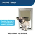 thumbnail image 4 of Pieza de puerta para perro, pieza de puerta para perro dentro y fuera de la puerta para perro, pieza de puerta suave, acceso libre sin lastimar al perro, 4 of 5