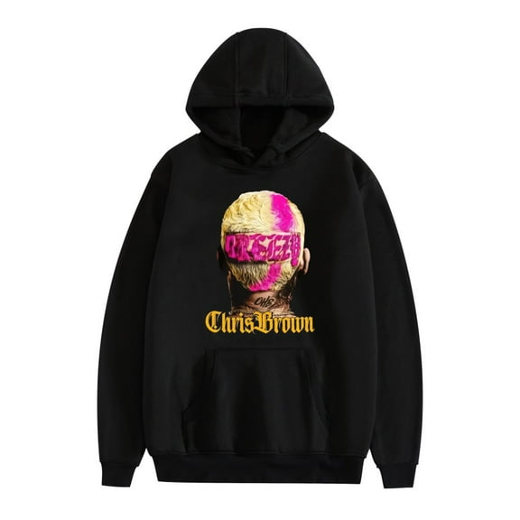 Fosskos BREEZY BOWL XX PREGAME Hoodie Chris Brown Printing Sweatshirts Long Sleeve Hooded Pullovers for Men Graphic Streetwear