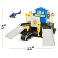 thumbnail image 3 of Police Fire Fighting Squad Parking Garage Toy Set, Includes Firefighter Toy Truck with Extendable Rescue Ladder, Helicopter, 3 of 4