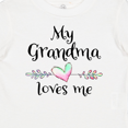 thumbnail image 4 of Inktastic My Grandma Loves Me Heart Grandchild Boys or Girls Baby T-Shirt, 4 of 5