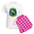 thumbnail image 5 of CafePress - Save The Bee Women's Light Pajamas - Women's Short Sleeve Print T-Shirt and Pants Light Cotton Pajama Set, 5 of 7