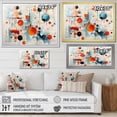 thumbnail image 4 of Designart "Colorful Mid Century modern Atomic II" Mid-century Floater Framed Wall Art Print, 4 of 7