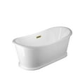 thumbnail image 2 of Valeta 69 Inch Acrylic Double Slipper Freestanding Tub, 2 of 2