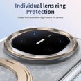 thumbnail image 3 of For Huawei Mate X6 Case Magnetic Kickstand Clear PC Phone Cover with HD Screen Film - Black, 3 of 5