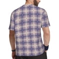 thumbnail image 2 of Rocae Heart Check Plaid for Men's Mesh Quick-Dry Short Sleeve Workout T-Shirt,Mens Crew Neck Tee Lightweight Soft Classic T Shirts X-Small, 2 of 9