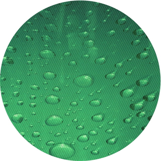 Ahgly Company Tapis d'Intérieur Lavable en Machine Carré Vert Forêt Transitionnel, 3 Pieds Carré