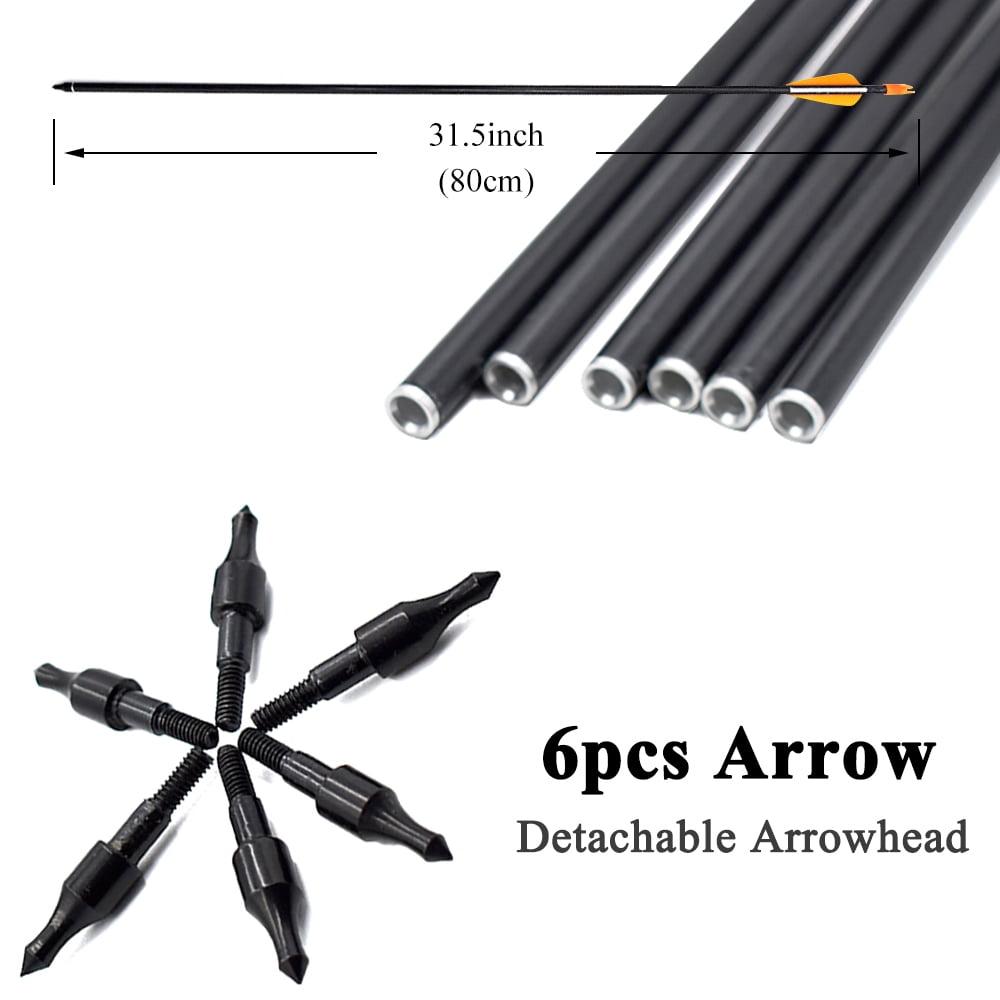 Piaoyu Archery 50" Takedown Bow and Arrows Set for Adults 40lb Metal Riser Right Hand Recurve Bow Kit for Beginner To Intermediate Hunting Target