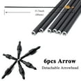 thumbnail image 4 of Piaoyu Juego de Arco y Flechas de 50" para Adultos, Kit de Arco Recurvo de Metal con Elevador hacia la Derecha de 40 Lb para Objetivo de Caza Principiante a Intermedio, 4 of 13