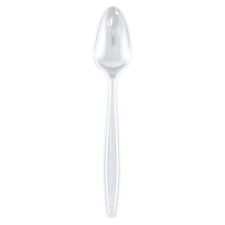 JAM Paper Big Party Pack of Premium Plastic Spoons  Clear  100/Box