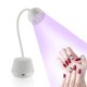 thumbnail image 4 of Lámpara de uñas LED UV para uñas de gel, 24 W, 360 grados, cuello de cisne giratorio, luz UV, lámpara de curado de esmalte de uñas, secador de uñas para bricolaje, manicura en casa y salón, 4 of 5