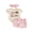 Pink, variant on BemeyourBBs Western Baby Girls Summer Clothes Newborn Baby Girl Cowgirl Outfits I'm the New Cowgirl in the Town Letter Print Flying Sleeve Romper Boots Cowgirl Hat Print Shorts Headband Sets