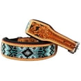thumbnail image 2 of XSmall 9''- 13'' Dog Puppy Collar Genuine Cow Leather Padded Canine  60119, 2 of 2