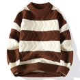 thumbnail image 5 of 2023 Nuevo Otoño Invierno Calidad Superior Lujo Rayas Navidad Suéteres Moda Coreana Suéteres Para Hombre Suéter Grueso Y Suelto Para Hombre, 5 of 5