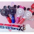 thumbnail image 3 of Disney Cartoon Mickey Luminous Small Fan Portable USB Charging Handheld Mini Student Summer Outdoor Portable Fan Travel Outdoor, 3 of 4