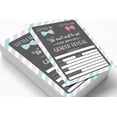 thumbnail image 2 of Inkdotpot 30Gender Reveal Baby Shower Invitation Cards Its a Boy Its a Girl Fill In Blank Invites, 2 of 6