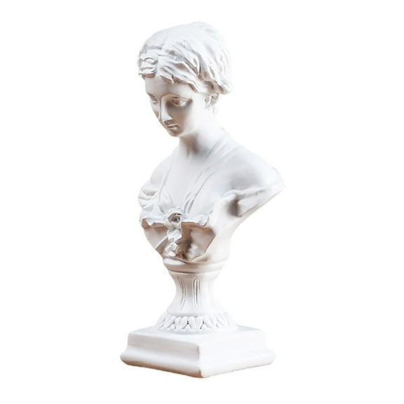 HEMOTON  Female Bust Sculptures Decorative Figurine Exquisite Portrait Ornament
