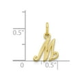 thumbnail image 3 of 10k Yellow Gold Initial M Charm, 3 of 4