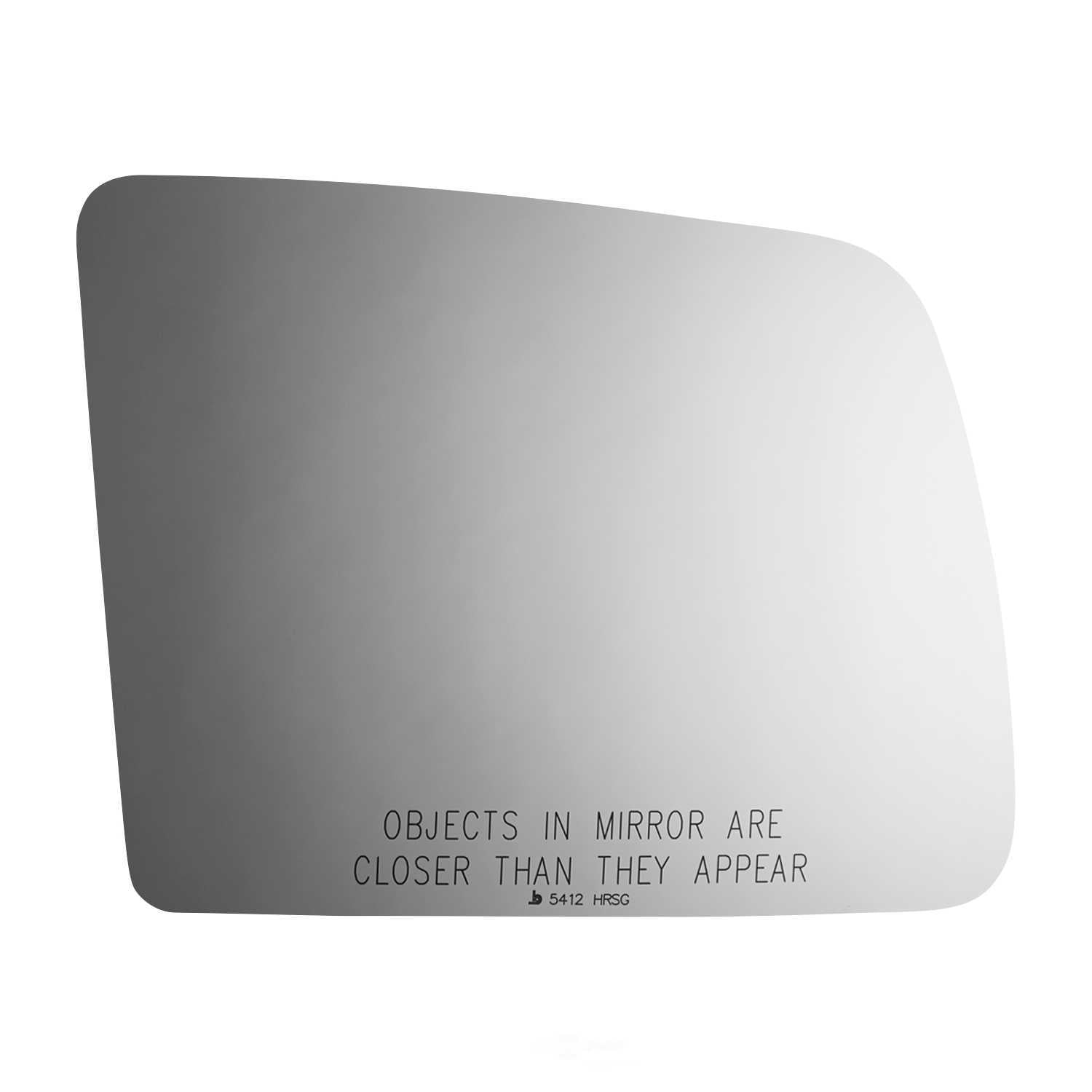 Burco Side View Mirror Replacement Glass with Motor Mount Plate - Clear Glass - 5412HRSG