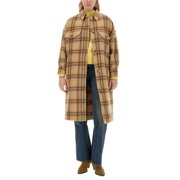 Isabel Marant Classic Plaid Oversized Coat With Soft Texture (Women's)