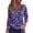 19# Dark Purple, variant on 3/4 sleeve halloween tops for women,3/4 Length Sleeve Womens Tops 2026 Halloween Shirts Castle Print Crewneck Causal Trendy Tunic Tops for Women Orange 3XL