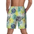 thumbnail image 2 of Lsque Mens Swim Trunks Shell Clam Pattern - Bathing Suit Compression Liner - Beach Swim Shorts Swimwear - (S-3XL) - Stretch Quick Dry -Medium, 2 of 9