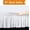 White, variant on Elegant Comfort Luxury Wrinkle Resistant -Wrap Around Style- Elastic Bed Wrap Ruffled Bed Skirt 16inch Drop, Twin/Full, White