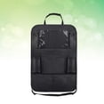 thumbnail image 2 of GOOHOCHY Bolsa de almacenamiento para asiento trasero de coche con múltiples bolsillos, organizador para teléfono, libros, tabletas, móviles, bebidas y pañuelos (negro), 2 of 8